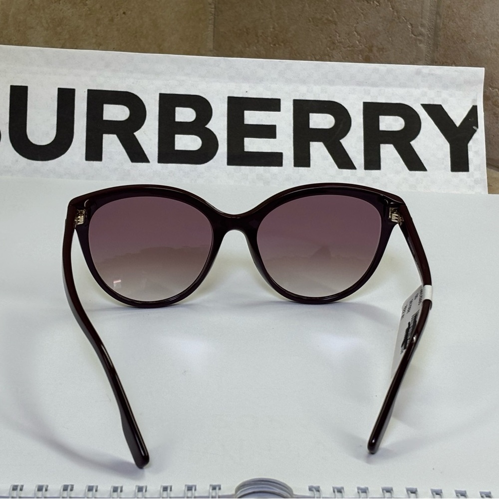 New Burberry BE4365 3979/8H Betty Bordeaux Sunglasses - Picture 5 of 12